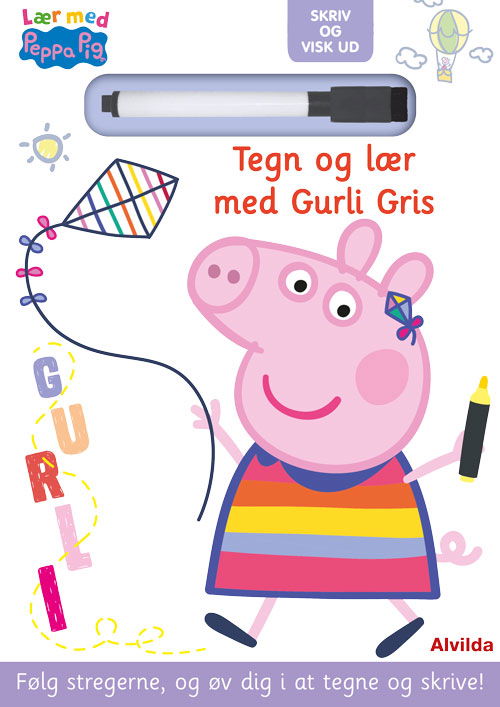 Cover for Gurli Gris: Peppa Pig - Lær med Gurli Gris - Skriv og visk ud - Tegn og lær med Gurli Gris (Paperback Book) [1st edition] (2023)