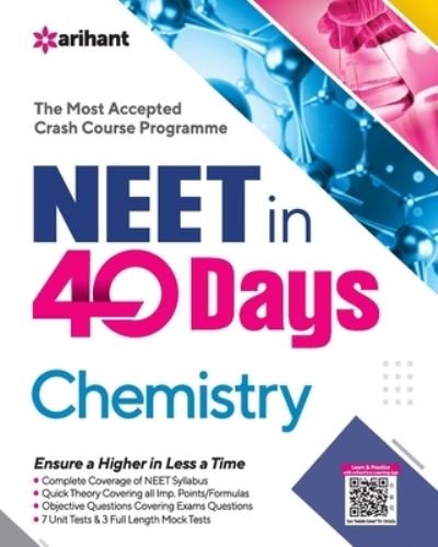40 Days Crash Course for NEET Chemistry - Arihant Experts - Books - Arihant Publication India Limited - 9789325795525 - 2021