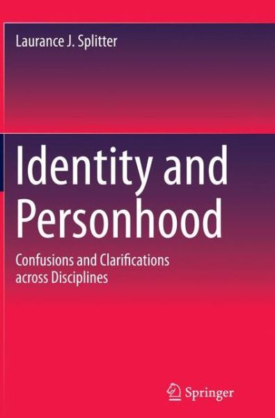 Cover for Splitter · Identity and Personhood (Book) (2016)