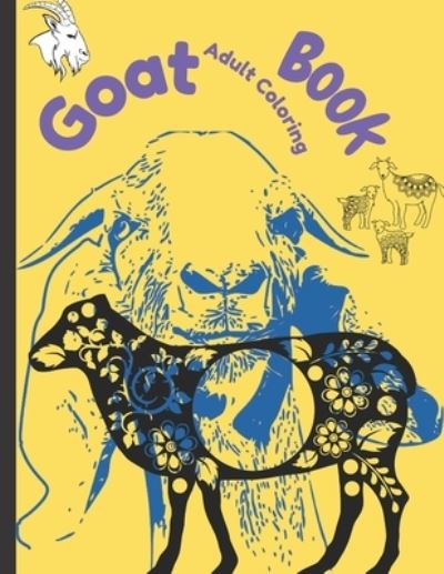 Cover for Genial Publishing · Goat Adult Coloring Book (Pocketbok) (2021)