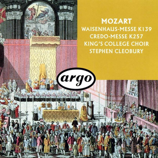 Cover for Choir of King's College Chapel, Cambridge / English Chamber Orchestra / Layton Stephen / Cleobury St · Mass in C Minor K139/47a ''(waisenhaus Messe'') / Mass in C Major K257 (''credo (CD) (1991)