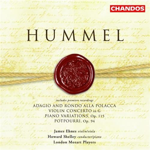 Hummelviolin Concerto In E - London Mozart Playersshelley - Music - CHANDOS - 0095115125526 - August 9, 2004
