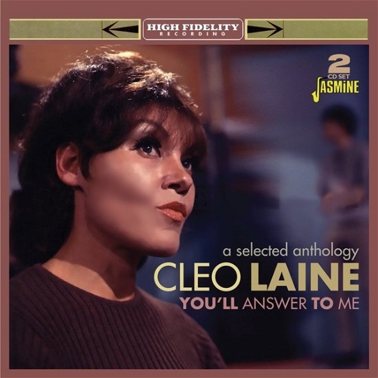 You'll Answer To Me: A Selected Anthology - Cleo Laine - Musik - JASMINE - 0604988088526 - 13. maj 2022