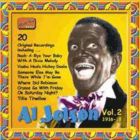 Al Jolson Vol.2 - Al Jolson - Musiikki - NAXOS - 0636943253526 - torstai 20. kesäkuuta 2002
