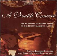 Vivaldi Concert: Vocal & Instrumental Works - Vivaldi / Chicago Baroque Ensemble / Bedi - Música - CEDILLE - 0735131902526 - 24 de agosto de 1996