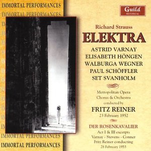 Elektra 1952 - Reiner / Varnay / Hogen - Music - GUILD - 0795754228526 - June 24, 2004