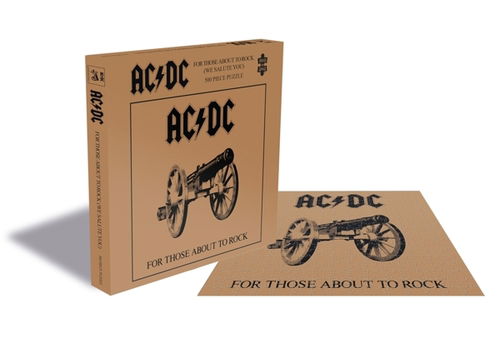 AC/DC For Those About To Rock (500 Piece Jigsaw Puzzle) - AC/DC - Brädspel - ZEE COMPANY - 0803343257526 - 4 september 2020