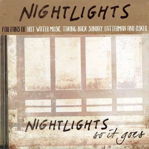 Cover for Nightlights · So It Goes (CD) (2011)