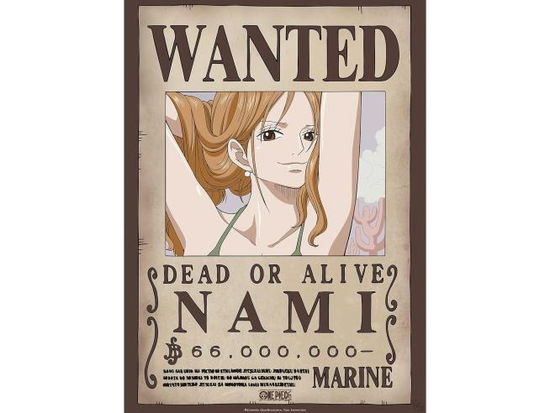 Cover for Abysse · ONE PIECE  - Poster «Wanted Nami» (52x38) (Leketøy)