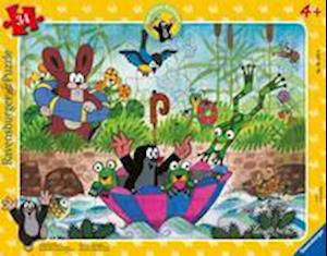 Cover for Ravensburger Spieleverlag · Ravensburger Kinderpuzzle 05152 - Badespaß mit Freunden - 34 Teile Maulwurf Rahmenpuzzle für Kinder ab 4 Jahren (SPEL) (2021)