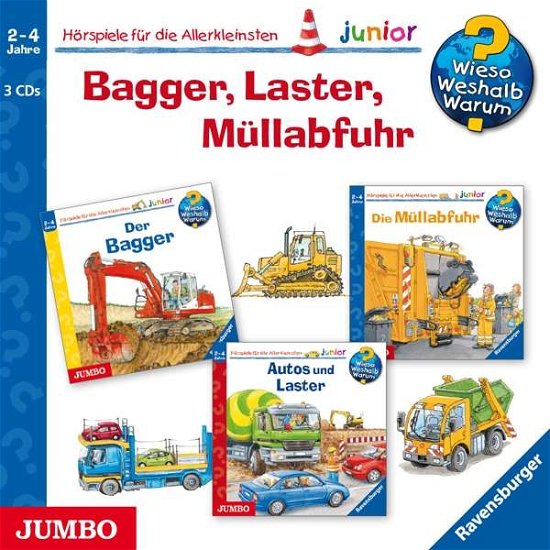 Cover for Wieso? Weshalb? Warum? Junior / Various · Bagger,laster,müllabfuhr (CD) [Box set] (2017)