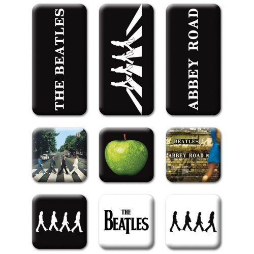 The Beatles Fridge Magnet Set: Abbey Road 9 Piece Set - The Beatles - Produtos - Apple - 5055295389526 - 18 de agosto de 2015