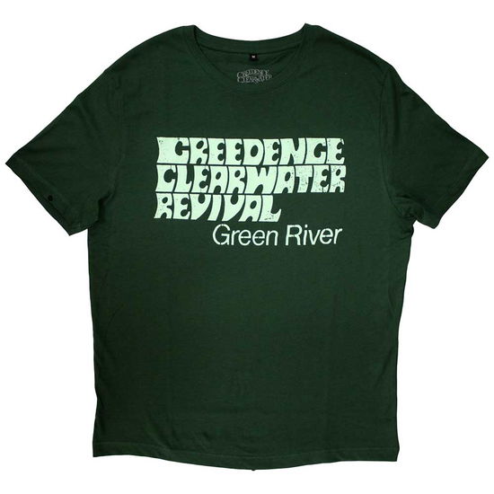 Creedence Clearwater Revival Unisex T-Shirt: Green River - Creedence Clearwater Revival - Marchandise - MERCHANDISE - 5056368606526 - 29 janvier 2020