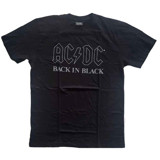 AC/DC Unisex T-Shirt: Back In Black - AC/DC - Koopwaar -  - 5056368635526 - 