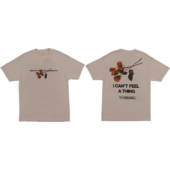 Bring Me The Horizon Unisex T-Shirt: Flowers (Back Print) - Bring Me The Horizon - Merchandise -  - 5056368648526 - 