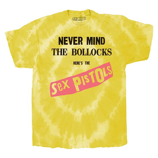 Cover for Sex Pistols - The · The Sex Pistols Unisex T-Shirt: Never Mind the Blocks Original Album (Wash Collection) (T-shirt) [size L] [Yellow - Unisex edition]