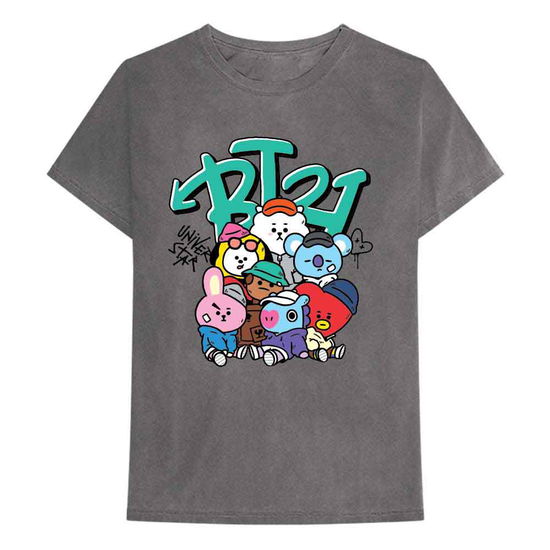 BT21 Unisex T-Shirt: Street Mood Group - Bt21 - Mercancía -  - 5056561010526 - 