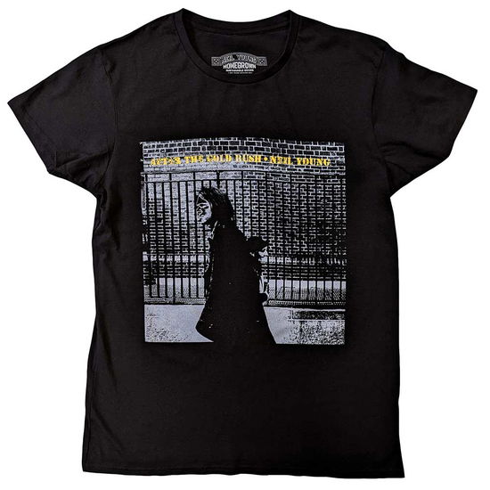 Neil Young Unisex T-Shirt: After The Gold Rush (Black) (Embellished) - Neil Young - Fanituote -  - 5056737286526 - perjantai 20. syyskuuta 2024