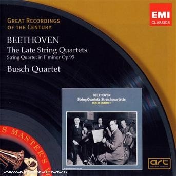 Cover for Busch Quartet · Beethoven: Late String Quartets (CD)