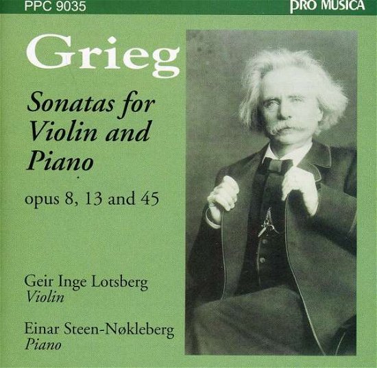 Cover for Grieg / Lotsberg / Nokleberg · Sonatas for Violin &amp; Piano Op 8 13 &amp; 45 (CD) (1997)