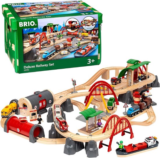 Cover for Speelgoed | Wooden Toys · Speelgoed | Wooden Toys - Brio Deluxe Railway Set In Opvouwbare Do (Legetøj)