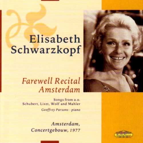 Cover for Elisabeth Schwarzkopf · Farewell Recital (CD) (2013)