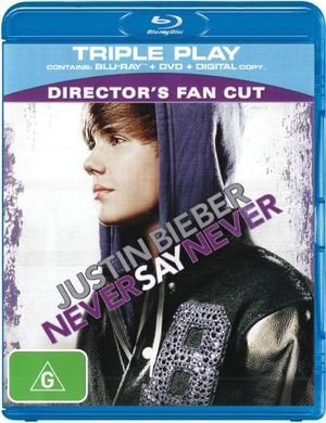 Cover for Justin Beiber Never Say Never (Blu-ray) (2011)