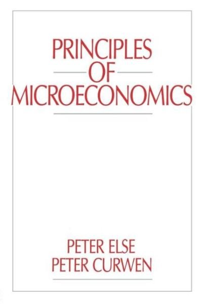 Cover for Peter Curwen · Principles of Microeconomics (Taschenbuch) (1990)