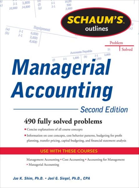 Cover for Jae Shim · Schaum's Outline of Managerial Accounting (Paperback Book) (2011)