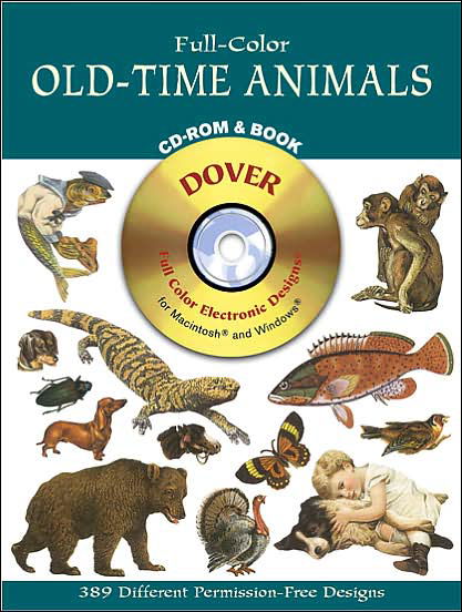 Cover for Dover Dover · Full-Color Old-Time Animals CD-ROM (Audiobook (CD)) [Unabridged edition] (2003)