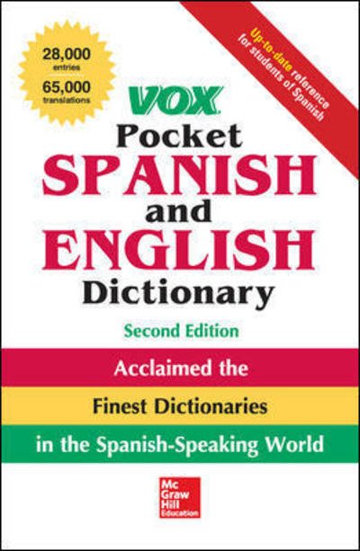 Vox Pocket Spanish and English Dictionary - Vox - Libros - McGraw-Hill Education - 9781259859526 - 7 de febrero de 2019