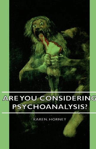 Cover for Karen Horney · Are You Considering Psychoanalysis? (Paperback Bog) (2007)