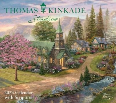 Cover for Thomas Kinkade · Thomas Kinkade Studios 2023 Deluxe Wall Calendar with Scripture (Calendar) (2022)