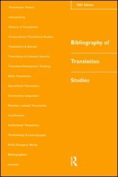 Cover for Lynne Bowker · Bibliography of Translation Studies: 2001 (Paperback Book) (2001)