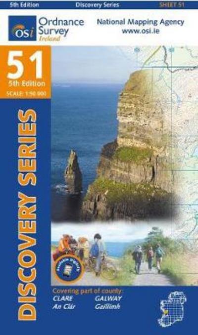 Cover for Ordnance Survey Ireland · Clare, Galway - Irish Discovery Series (Kort) [5 Revised edition] (2015)