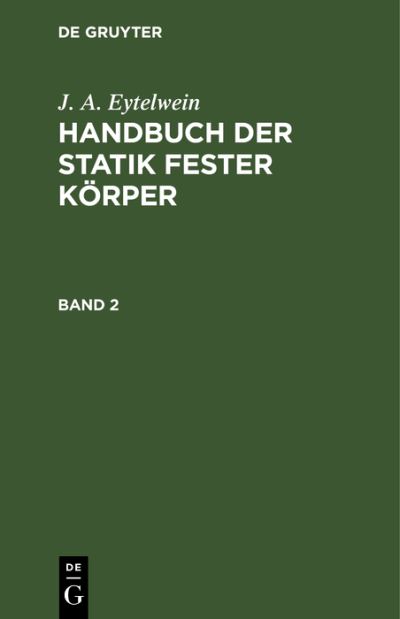 Cover for J. A. Eytelwein (Book) (1901)