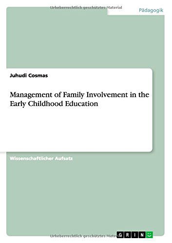 Cover for Juhudi Cosmas · Management of Family Involvement in the Early Childhood Education (Paperback Book) [German edition] (2012)