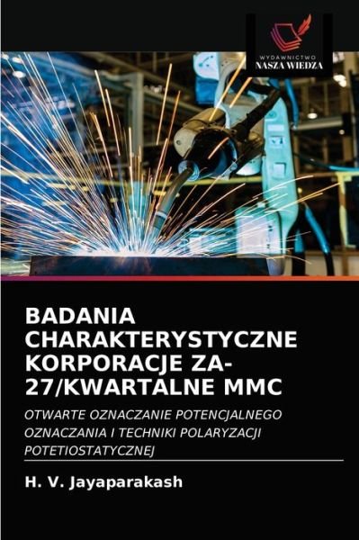 Cover for H V Jayaparakash · Badania Charakterystyczne Korporacje Za-27/Kwartalne MMC (Pocketbok) (2021)