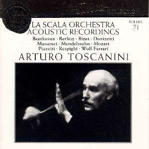 Cover for Toscanini Arturo · Beethoven: Acoustic Recordings La Scala (CD)