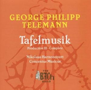 Tafelmusik, Part 3 / Overtures / Quartets/ Trios / 2 Horn Concerto Vanguard Classics Klassisk - Harnoncourt / Concentus Musicus Wien - Musik - DAN - 0699675127527 - 2000