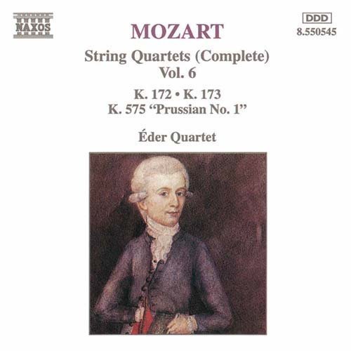 String Quartets Vol. 6 - Wolfgang Amadeus Mozart - Musik - NAXOS - 0730099554527 - 11. december 1997