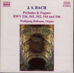 Preludes & Fugues Bwv 536 - Frank Peter Zimmermann - Music - NAXOS - 4891030506527 - April 6, 1993