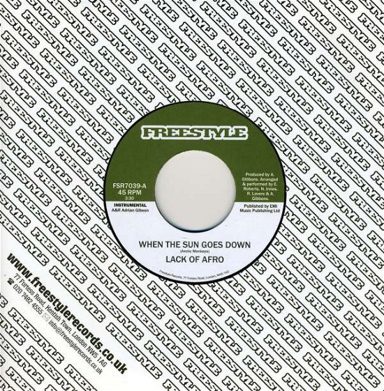 Cover for Lack of Afro · When the Sun Goes Down (Uk) (7&quot;) (2007)