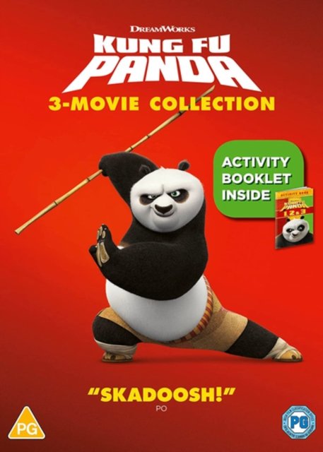 Cover for Kung Fu Panda 13 Activity Bk DVD · Kung Fu Panda 1 to 3 (With Activity Book) (DVD) (2022)