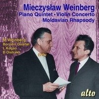 Cover for Mieczyslaw Weinberg (With) Borodin Quartet &amp; David Oistrakh Leonid Kogan (With) Moscow P.o / Kirill Kondrashin · Mieczyslaw Weinberg (1919-96) / Piano Quintet / Moldavian Rhapsody / Violin Concerto (CD) (2022)