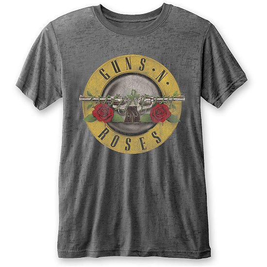 Guns N' Roses Unisex T-Shirt: Classic Logo (Burnout) - Guns N Roses - Merchandise -  - 5056368609527 - 
