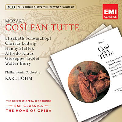 Mozart: Cosi Fan Tutte - Bohm Karl - Musiikki - WEA - 5099996678527 - keskiviikko 3. syyskuuta 2014