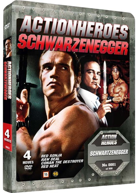 Cover for Arnold Schwarzenegger: Action Heroes (DVD) [Steelbook edition] (2021)