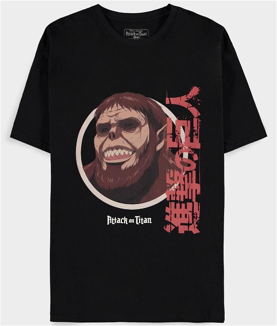 Attack On Titan: Men'S Short Sleeved Black (T-Shirt Unisex Tg M) - Attack On Titan - Merchandise -  - 8718526388527 - 