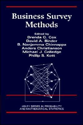 Cover for B G Cox · Business Survey Methods - Wiley Series in Probability and Statistics (Paperback Book) (1995)